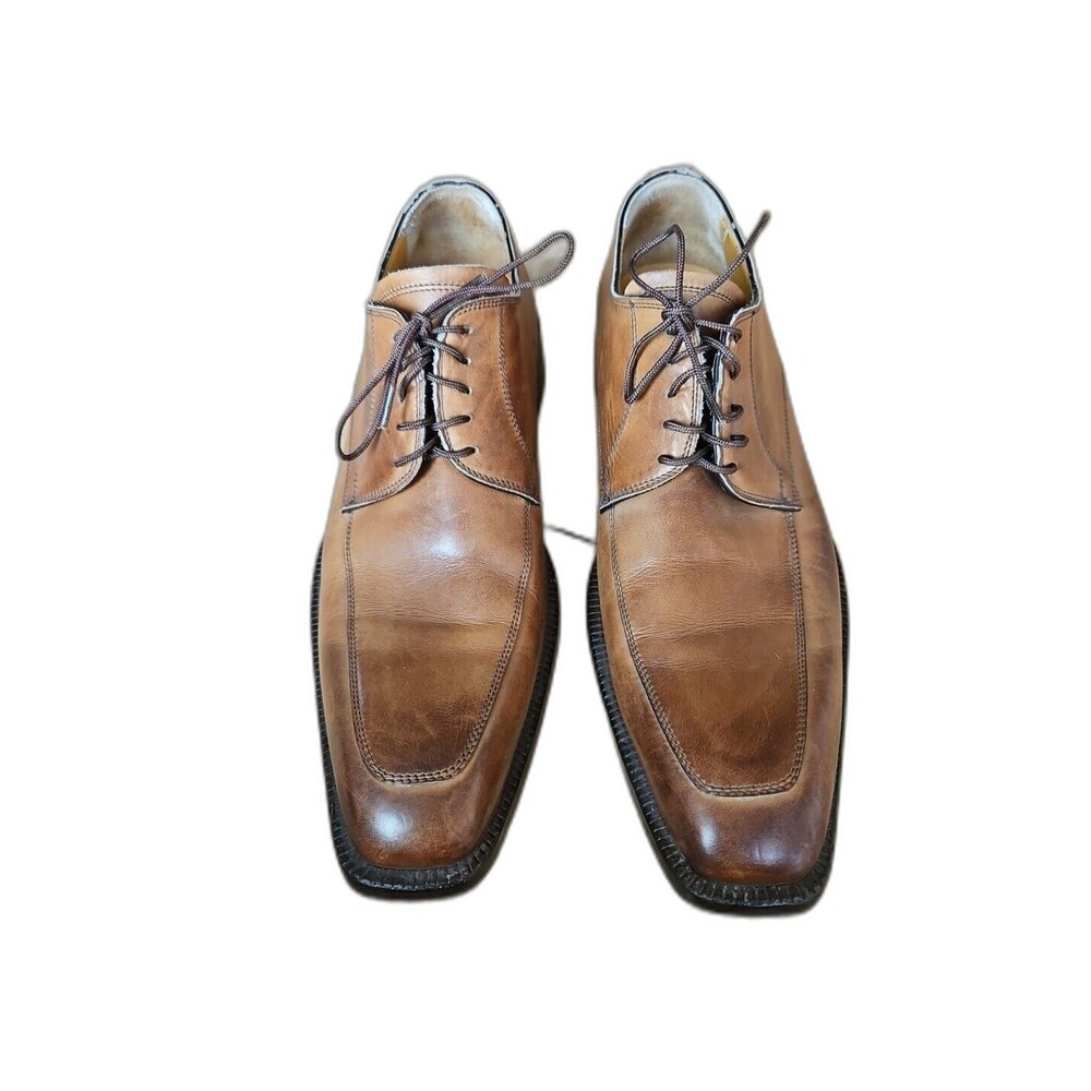 Cox & Wilson Tan Brown Leather Oxford Professor Work Dress‎ Shoes Mens size 43/9